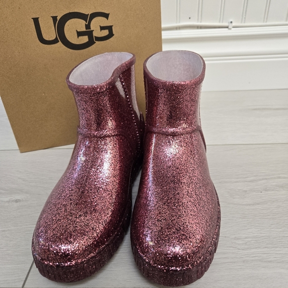 UGG Drizlita Glitter Kids Boots Sz 4 - Picture 3 of 8